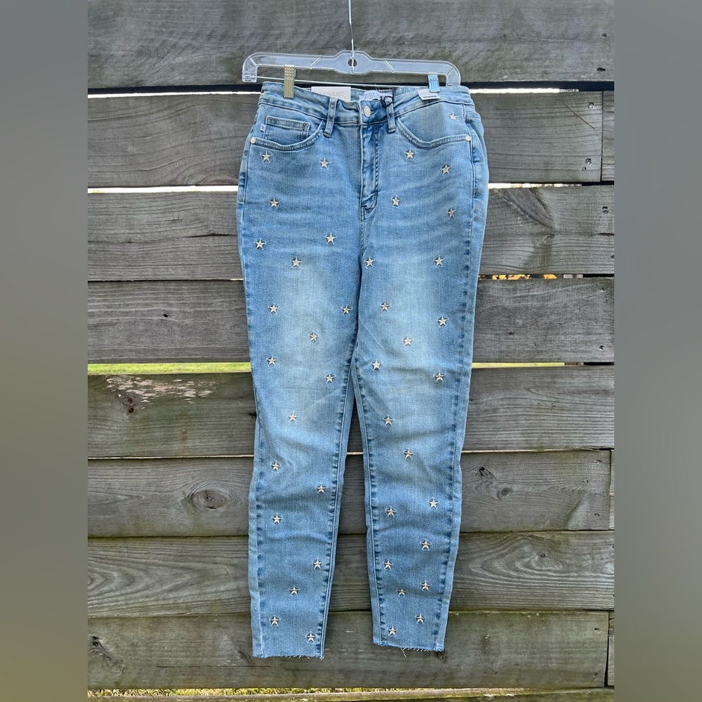 Judy Blue skinny Fit star embellished 9/29 Jeans